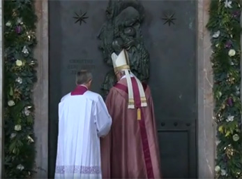 Papst Franziskus / screenshot ctv Heilige Pforte Lateranbasilika